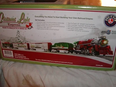Lionel 2123100 LC Christmas Light Express Train Set LVC O 027 MIB New 2022 Seal - Image 1 of 4