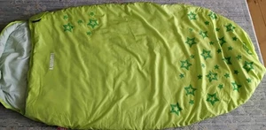 Pod Lummi Kids Sleeping Bag Lime Green 2 season with rucksack bag - Picture 1 of 5