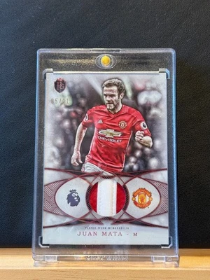 2016 Topps Premier Gold Football Fibers Relic Red/11 Juan Mata Manchester Soccer - Image 1 of 2