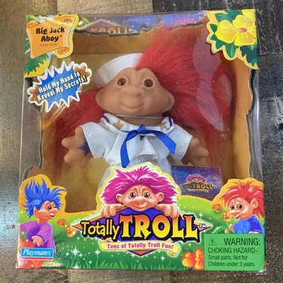 NUEVO Playmates Totally Troll Big Jack Ahoy salvavidas y pasaporte 2001 de colección Foto 1 de 4