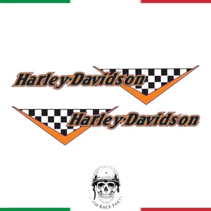 kit 2 stickers Harley-Davidson vintage sticker custom motorcycle tank hd - Picture 1 of 1