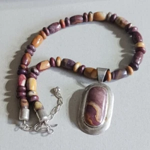 Jay King dtr Desert Rose Sterling Red Jasper Necklace - Picture 1 of 4