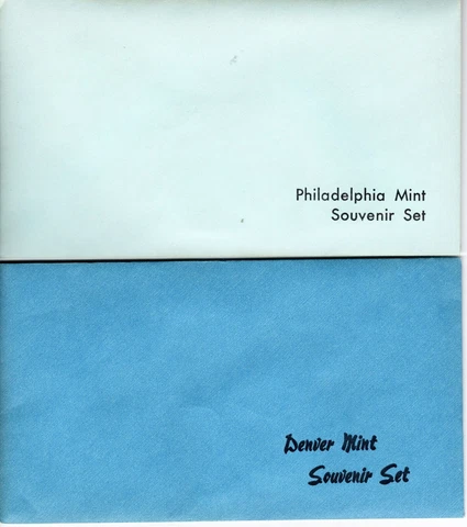 1982 AUTHENTIC US MINT UNCIRCULATED DENVER AND PHILADELPHIA SOUVENIR SETS Cover