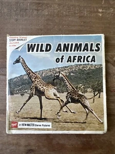 View-Master WILD ANIMALS OF AFRICA - B618 - 3 Reel Set + Booklet - Imagen 1 de 10