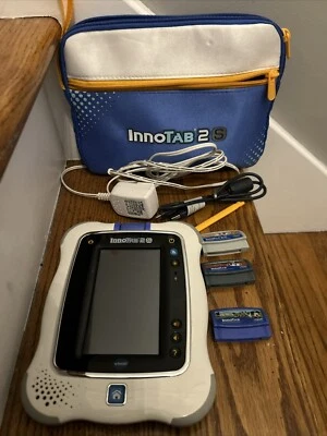 Vtech Innotab 2s Educational Learning Tablet - Power Supply & 3 Games TESTED - Image 1 of 4