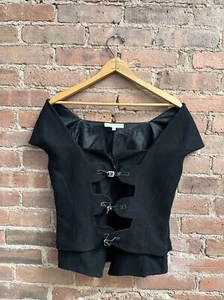 Blusa Anne Fontaine Alexa, talla 42, lana negra - Imagen 1 de 8