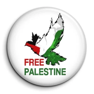 Free Palestine 3 - Badge 38mm Button Pin - Afbeelding 1 van 5