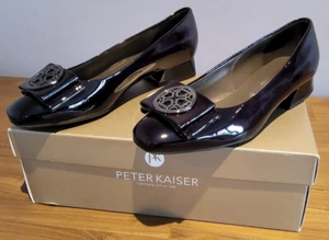Scarpe Peter Kaiser Zalia blu vernice taglia UK 3 nuove con scatola - Foto 1 di 6