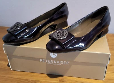 Zapatos PETER KAISER Zalia charol azul Reino Unido talla 3 nuevos en caja Foto 1 de 4