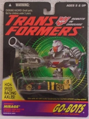 Трансформеры поколение 2 Go-Bots Mirage гоночный автомобиль роботы G2 Hasbro 1:64 автобот - Изображение 1 из 2