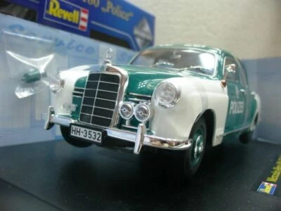 WOW EXTREMELY RARE Mercedes W120 180D Ponton 1955 Police Hamburg 1:18 Revell-116 - Image 1 of 2