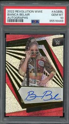Bianca Belair Card 2022 Revolution WWE Autographs (pop 2) #AGBBL PSA 10 - Image 1 of 2