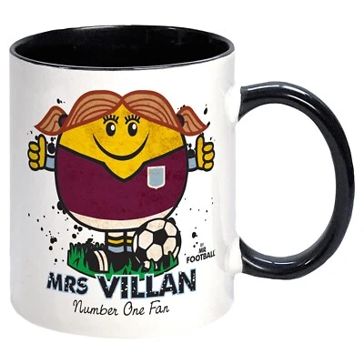 MRS VILLAN MUG. Gift Boxed. women girl. Present idea for VILLA football aston - Image 1 of 4