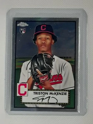 Triston McKenzie 2021 Topps Chrome Platinum Anniversary -  #8 RC - Image 1 of 2