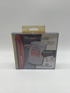 Sega Dreamcast Performance Memory Card 200 New In Box