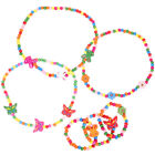  6pcs Fashion Children Jewelry Sets Wooden Lover Heart Beads Necklace Bracelet