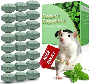 24 pcs Natural Mouse Repellent -Rodent | Peppermint Oil | Car & Home | Safe Use. - Picture 1 of 6
