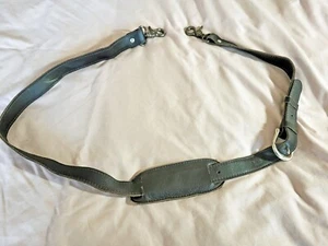 Vintage soft brown leather replacement strap for briefcase, laptop, handbag; NOS - Afbeelding 1 van 4