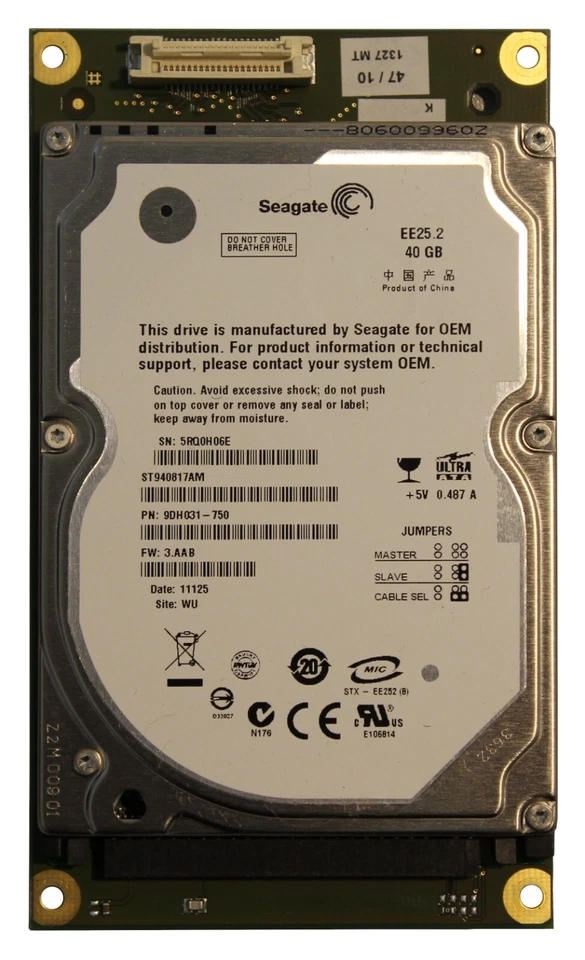 Seagate ST940817AM EE25.2 40GB Industrie PC SAC600.HDDI-05 HDD - Bild 1 von 3