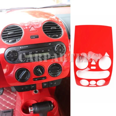 For VW Beetle ABS Carbon Look Center AC Air Vent & CD Panel Trim Cover 2003-2010 - image 1 of 4