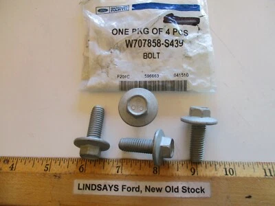 4 PCS FORD 2007/12 LINCOLN MKZ "BOLT" HEX HD W/FLG M10X1.5 X 27MM, W707858-S439 - Image 1 of 3