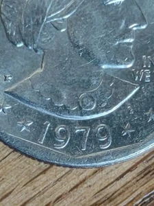 1979-P Susan B Anthony Dollar Wide Rim / Near Date Multiple Double Die Errors - Picture 1 of 3