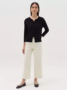 Women OVS New Viscose Round Neck Button three-quarter sleeve Cardigan 40-8 - Picture 1 of 24