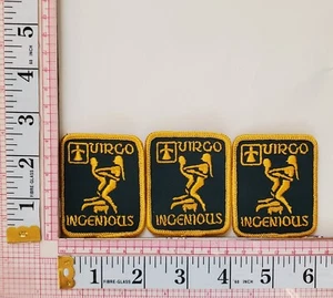 Virgo Ingenious Erotic Sexual Astrological Zodiac Jacket Vest Patches Crests Lot - Picture 1 of 1