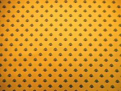 Civil War Reproduction Fabric By Yard Green Rust Black on Gold Premium Cotton  - Image 1 of 2
