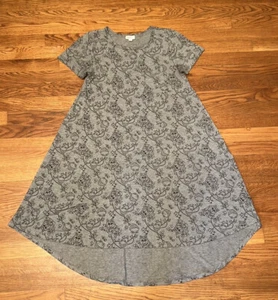 Lularoe Disney Carly XS Gray & Black Kermit The Frog & Miss Piggy Dress - Picture 1 of 8