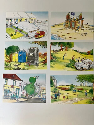 Scoutisme - série complète 6 cartes postales calendrier FSC 1993 - Godi - Photo 1/2