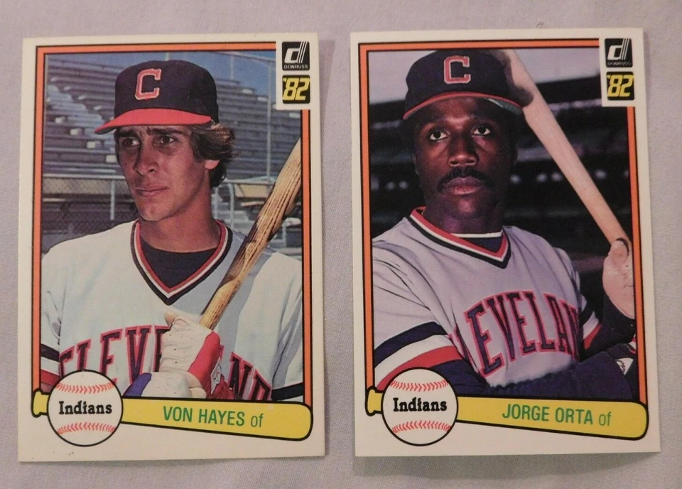 1982 Donruss Cleveland indians Baseball Card Pick one - Image 1 of 1