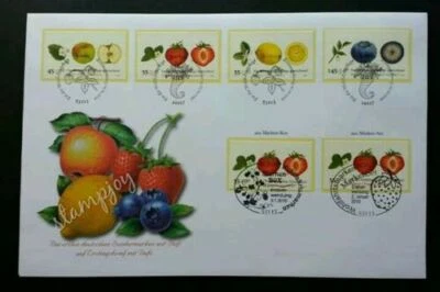 [SJ] Germany Fruits 2010 Food Strawberry Apple (Special FDC) *multi PMK - Image 1 of 4