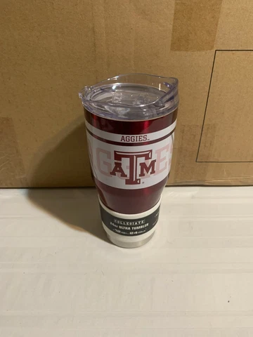 Texas A&M Aggies NCAA 24oz Tumbler Cup Mug Boelter Brands New Cover