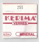 1x Kerima Flat Mineral Crytal Glass -- Dia. 25.3mm, Thickness 1.0-1.1mm [NOS]