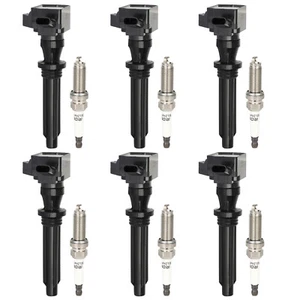 6 Pack For Land Rover Range Rover 3.0L V6 Ignition Coil and Spark Plug 2014-2019 - Picture 1 of 15