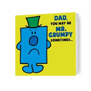 Tarjeta del Día del Padre | Feliz Día del Padre Papá | Mr Men & Little Miss | Mr Grumpy - Imagen 1 de 8