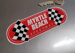 Pegatina de coche de carreras MYRTLE BEACH Speedway NASCAR Indy pista de circuito de carreras americano - Imagen 1 de 1