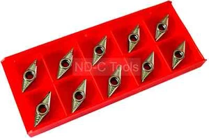 10x VCGT 110304-AL K10 Wendeplatten für ALU & NE-Metalle (mit Rechnung) - Picture 1 of 1