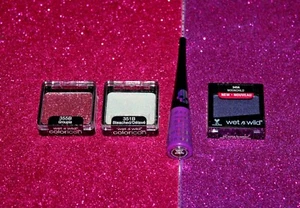 WET N WILD EYESHADOW #345OA ;# 351B ;# 355B + MEGALINER #36223 LOT OF 4 SEALED - Picture 1 of 2