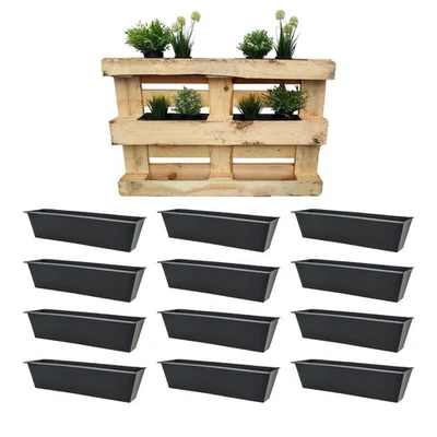Pflanzkasten für Balkonkästen und Europaletten, 38 x 9 cm 12 - Bild 1 von 4