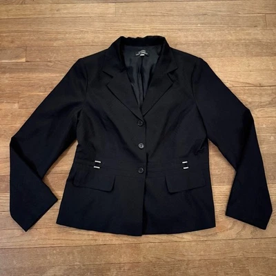 Chaqueta Blazer Giorgio Saint' Angelo Negra Tres Botones Talla 14 B43 Foto 1 de 4