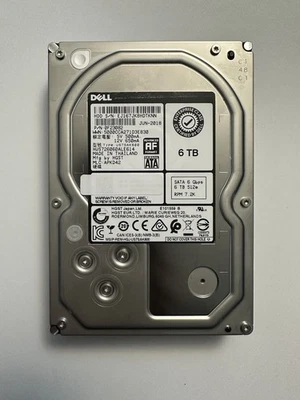 Dell HUS726060ALE614 6TB 3.5" 6Gb/s 7.2K RPM SATA HDD - Image 1 of 2