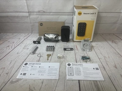 Yale Security Assure Lock 2 catenaccio, camoscio nero (YRD410-WF1-BSP*** - Immagine 1 di 4