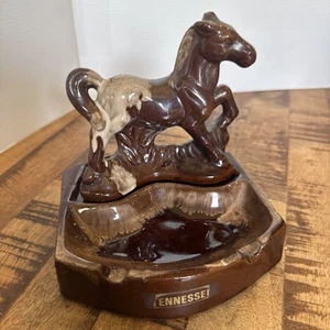 Hermoso cenicero vintage de cerámica Scotty Tennesse para caminar caballo Japón - Imagen 1 de 4