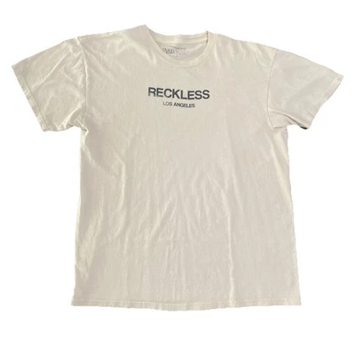 Young & Reckless T Shirt Size Medium Reckless Los Angeles tee off white color - Image 1 of 4