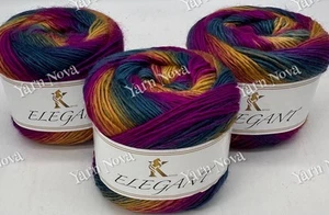 Knitco Elegant Double Knitting Crochet Yarn Wool - 3 x 150g Cakes - 02 - Picture 1 of 11