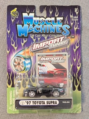 Muscle Machines SST Tuner 1997 Toyota Supra Die Cast 1:64 Black NOS 2002 - Image 1 of 3