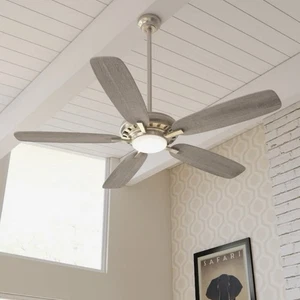 Minka 1461047 Baskinville 52 Inch Ceiling Fan Pewter Finish LED With Remote NEW - Picture 1 of 7