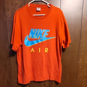 Vintage Nike Shirt Herren Gr. XL Fit Rot Blau Swoosh Air Logo Made USA 90s Grafik - Bild 1 von 4
